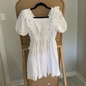 Girls White lace dress size 12